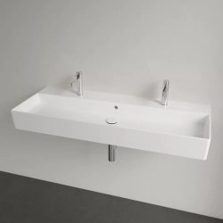 Villeroy & Boch Memento 2.0 Mosdó túlfolyóval 120x47 cm, két csapfurattal, CeramicPlus felület -A KÉSZLET EREJÉIG!