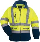 FLUO PULÓVER LEVEHETŐ UJJÚ SÁRGA-KÉK